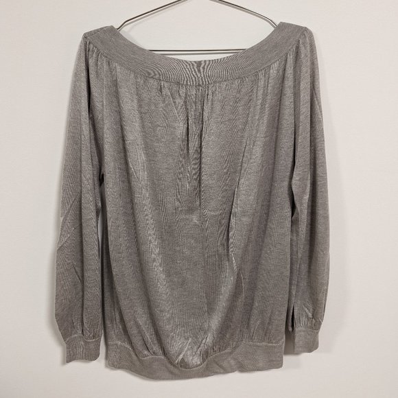 Zara Boatneck Top, Grey, Women's M - Picture 2 of 4
